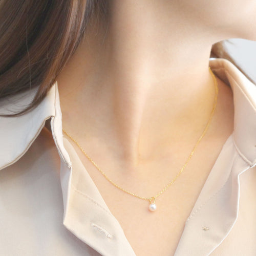 S925 Pearl Grace Drop Necklace