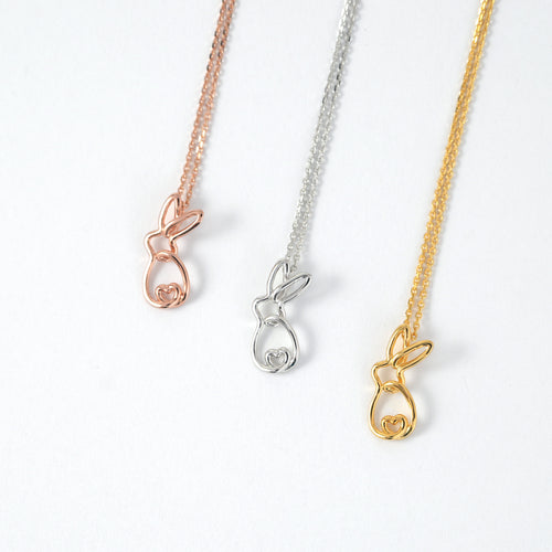 S925 Sweetheart Bunny Necklace