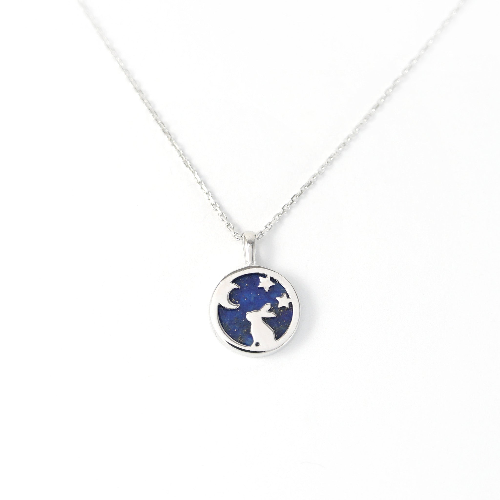 S925 Dreamcatcher Moon & Star Bunny Necklace – 2ST Jewellery