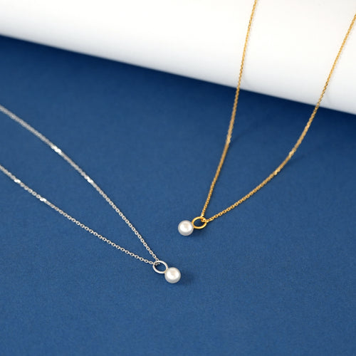 S925 Pearl Grace Drop Necklace