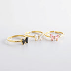 S925 Graceful Butterfly Adjustable Ring